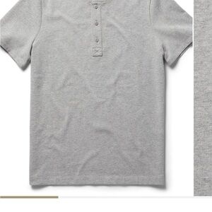 Taylor Stitch Heavy Bag Short Sleeve Henley - Aluminum